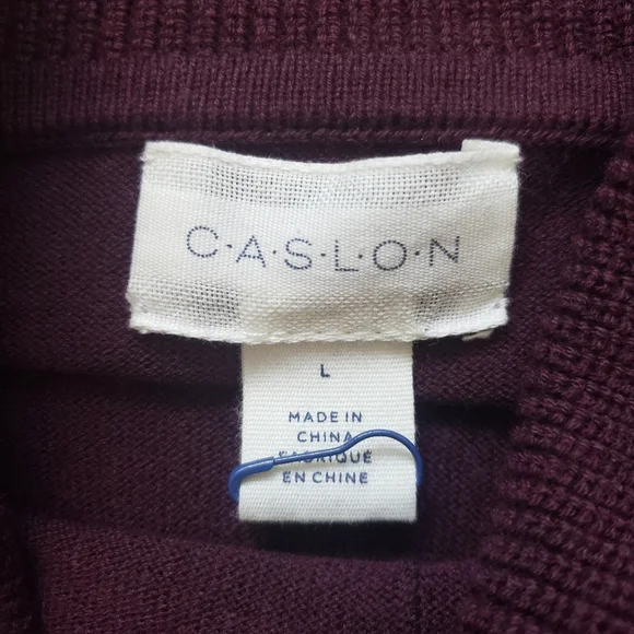 NEW Caslon Turtleneck Tunic Maroon Sweater - Picture 7 of 8